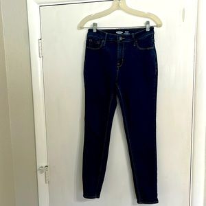 Old Navy super skinny rockstar blue jeans